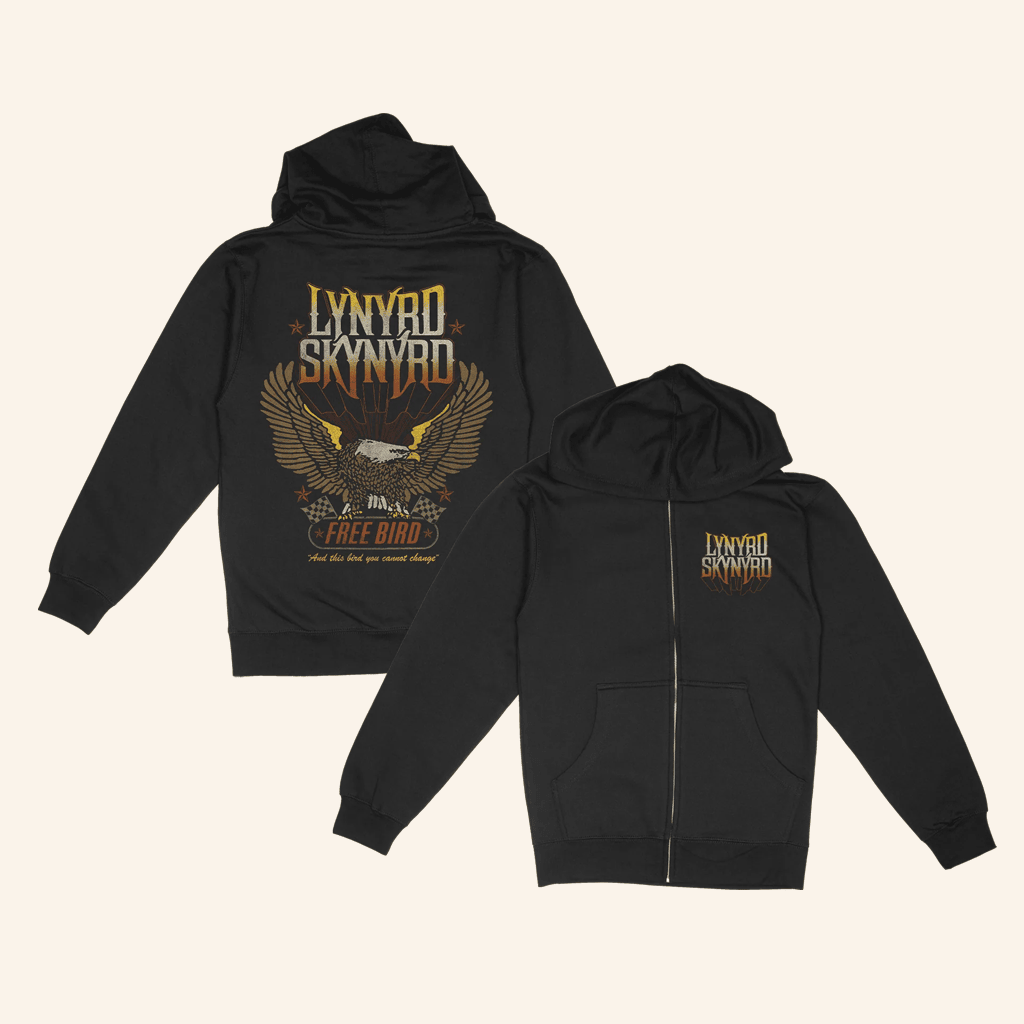 Lynyrd Skynyrd Merch Free Bird Zip Up Hoodie Gifts For Him Lynyrd Skynyrd Merch Free Bird Zip Up Hoodie Gifts For Him
