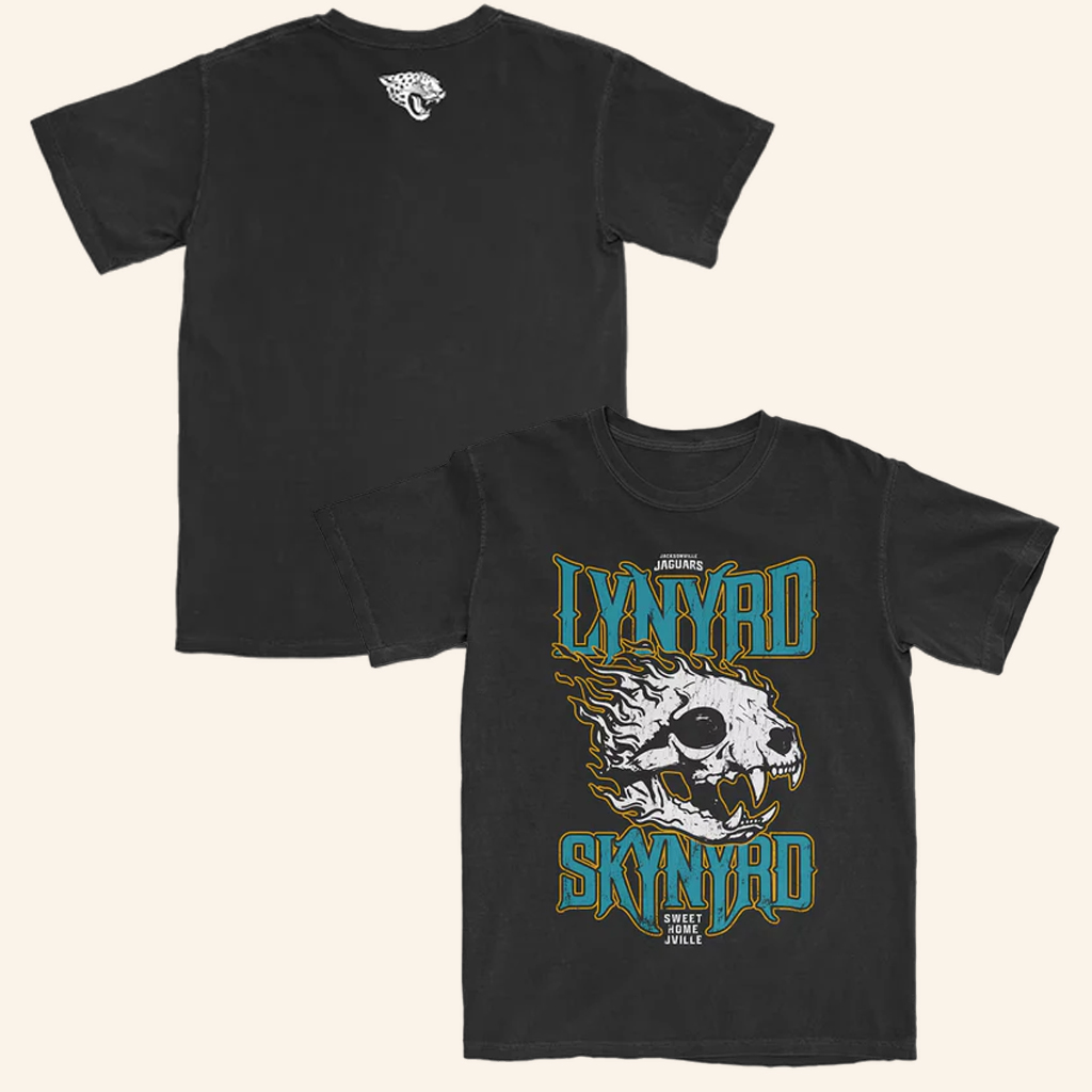 Lynyrd Skynyrd Merch Jacksonville Jaguars X Lynyrd Skynyrd Sweet Home Jville T-Shirt Fan Apparel Lynyrd Skynyrd Merch Jacksonville Jaguars X Lynyrd Skynyrd Sweet Home Jville T-Shirt Fan Apparel