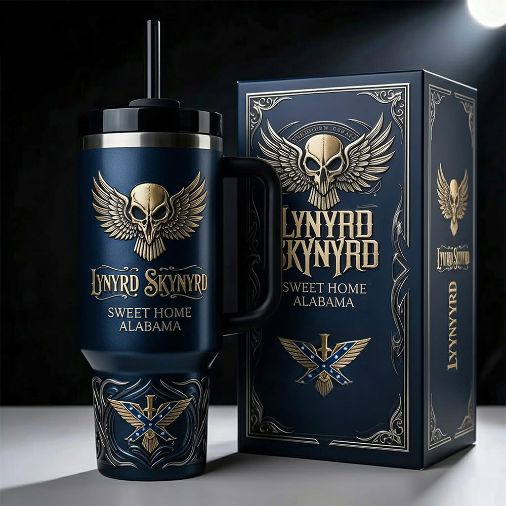 Lynyrd Skynyrd Sweet Home Alabama 40Oz Stanley Tumbler Rock Band Merch Music Fan Gift