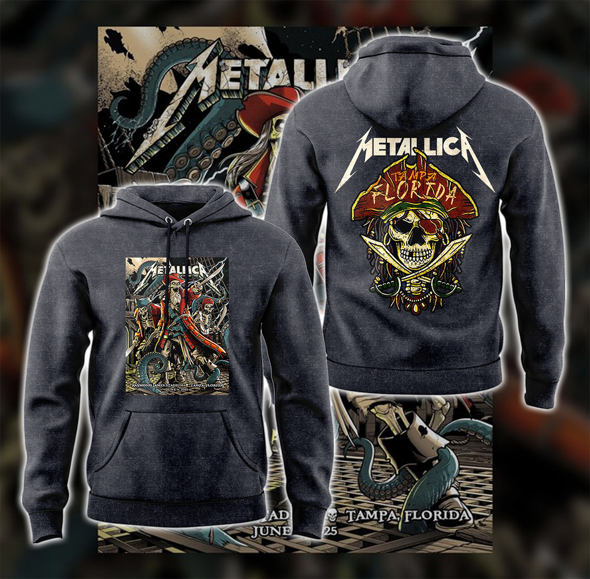 M72 World Tour M72 TAMPA Hoodie Music Related Gifts For Guys