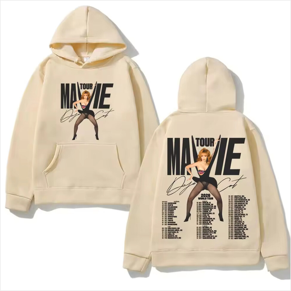 Ma Vie World Tour 2026 Hoodie Doja Cat New Style Printing Casual Gifts For Brother Trendy Merch