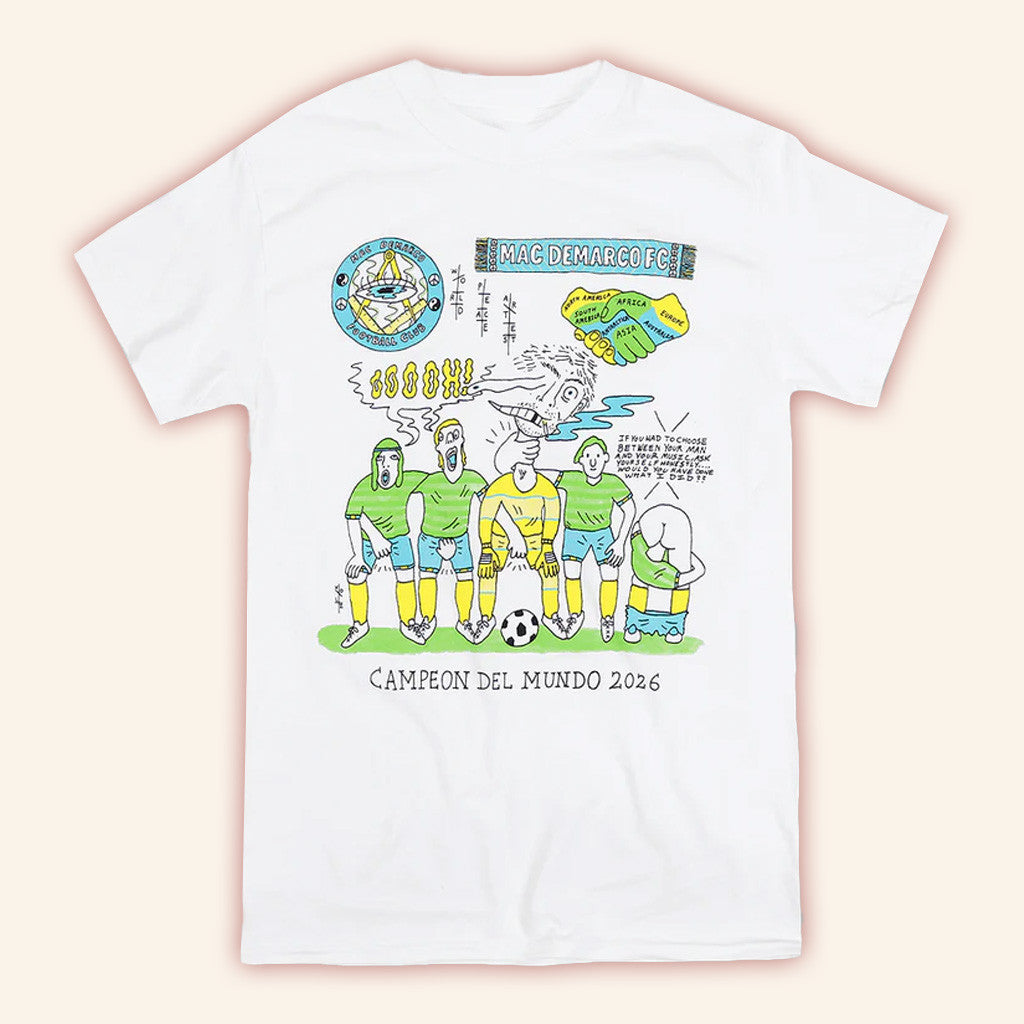 Mac Demarco Merch Football Club White T-Shirt T-Shirt Gift Ideas For Friends Mac Demarco Merch Football Club White T-Shirt T-Shirt Gift Ideas For Friends