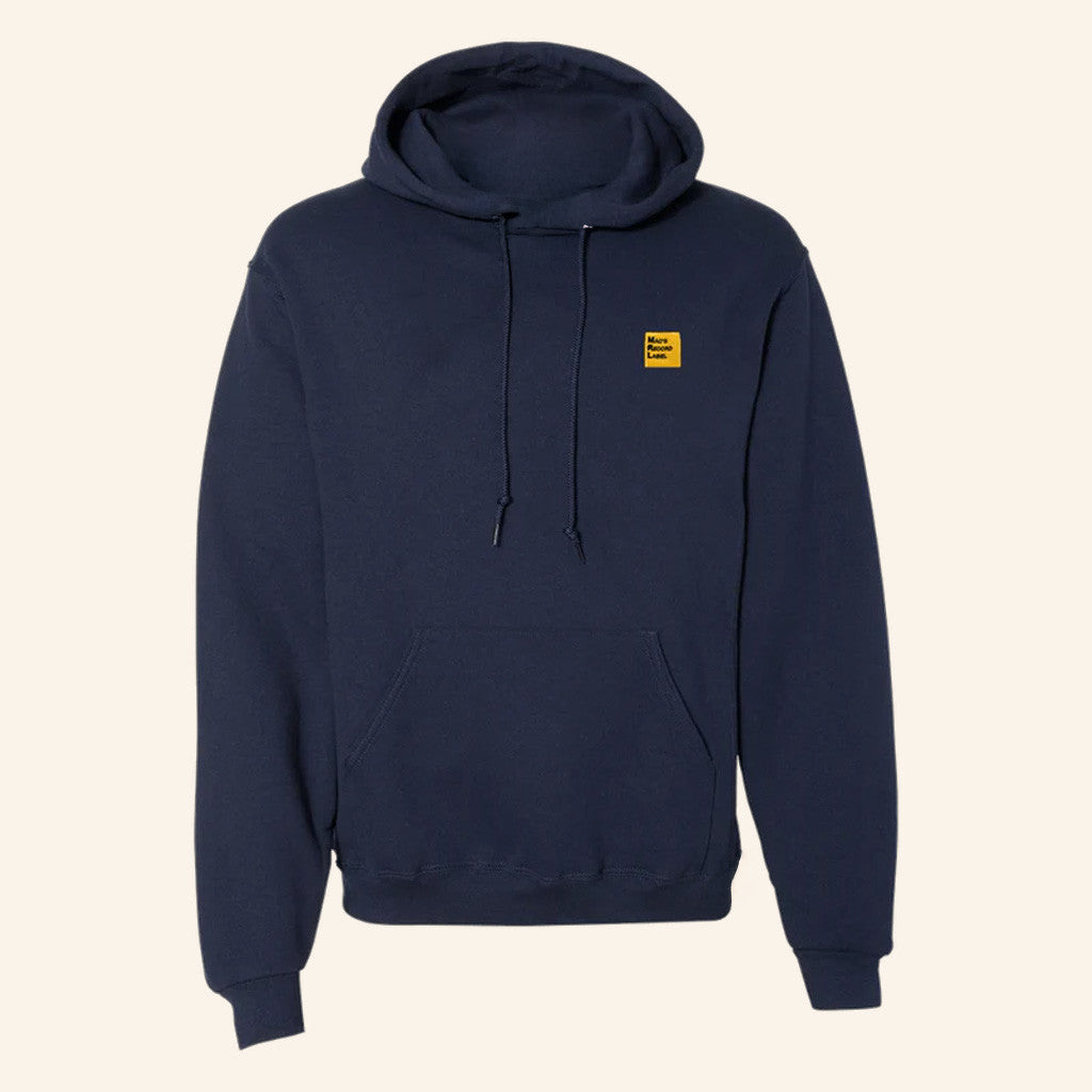 Mac Demarco Merch MRL Logo Navy Embroidered Hoodie Best Gifts For Husband
