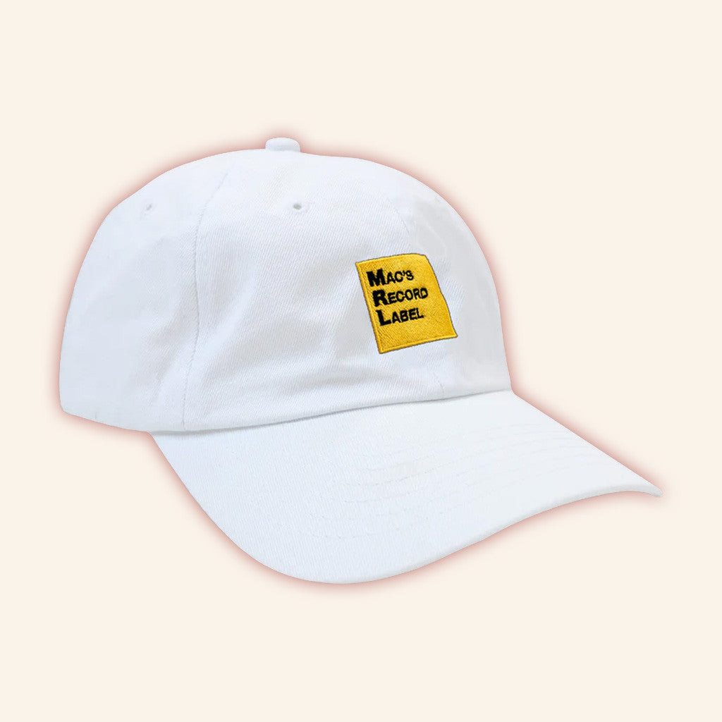 Mac Demarco Merch MRL Logo White Embroidered Hat Gifts For Him Mac Demarco Merch MRL Logo White Embroidered Hat Gifts For Him