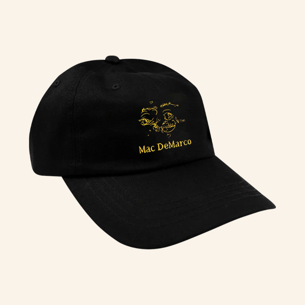 Mac Demarco Merch One Wayne G Black Embroidered Hat Gifts For Father Mac Demarco Merch One Wayne G Black Embroidered Hat Gifts For Father