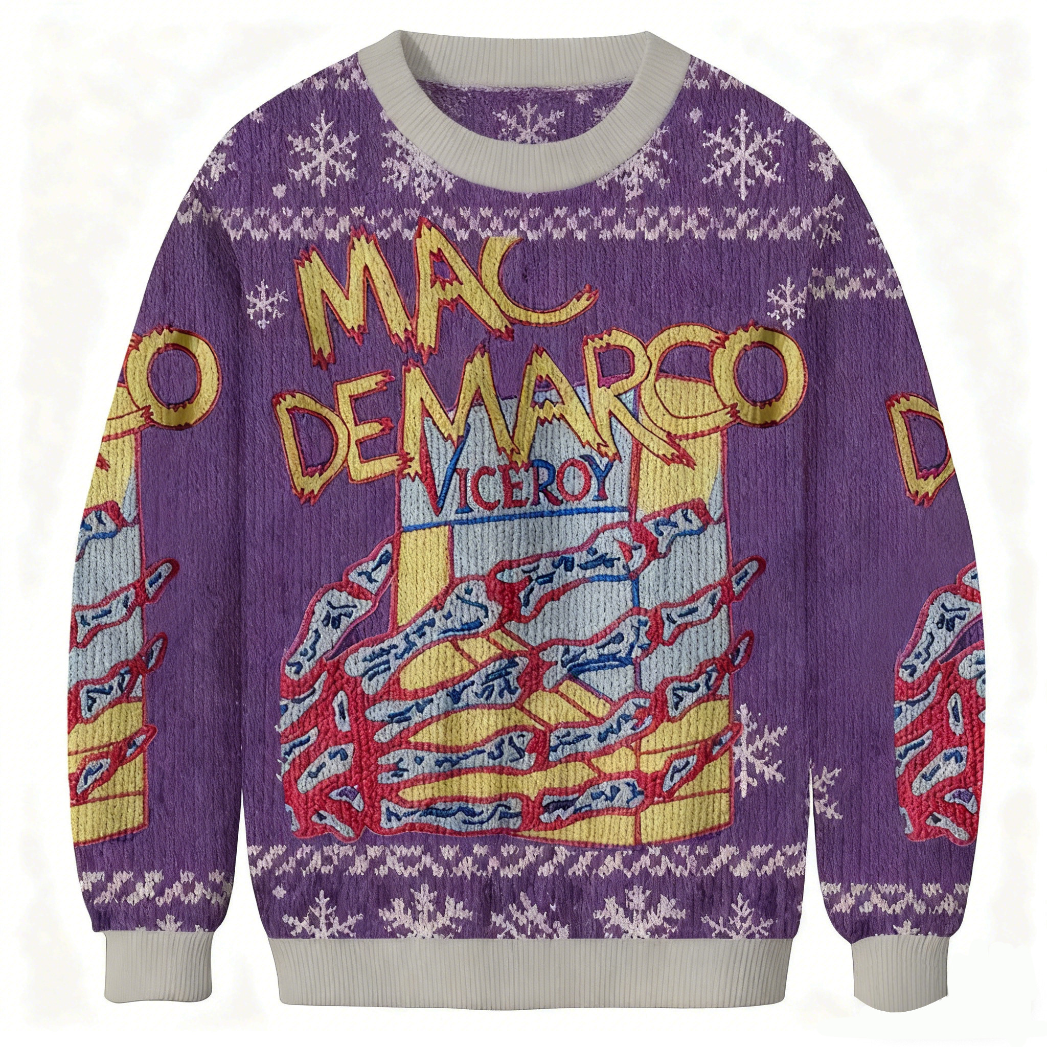 Mac Demarco Viceroy Ugly Sweater Festive Clothing Christmas Gifts For Husband