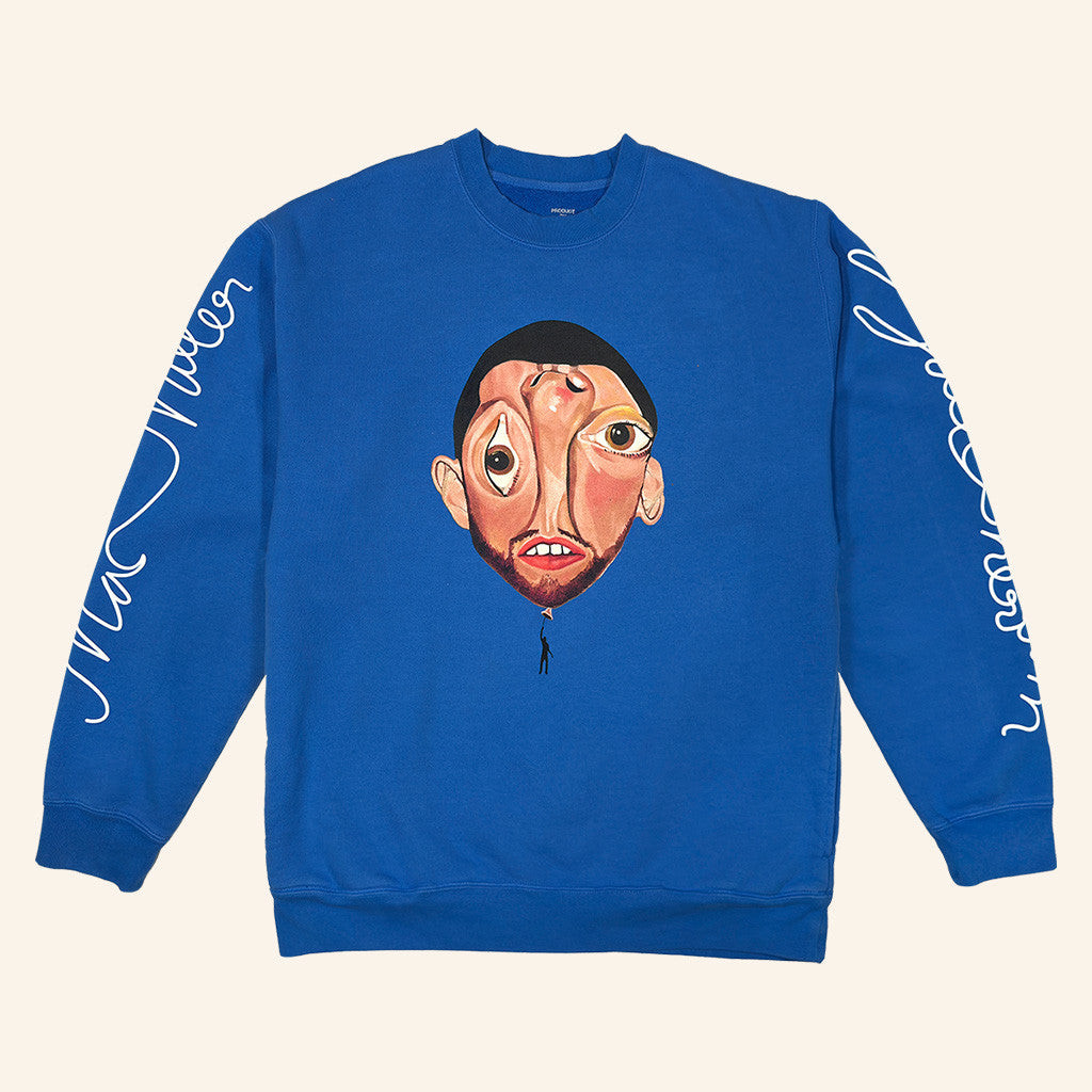 Mac Miller Merch Balloonerism Cover Crewneck Sweatshirt Gift For Dudes Mac Miller Merch Balloonerism Cover Crewneck Sweatshirt Gift For Dudes