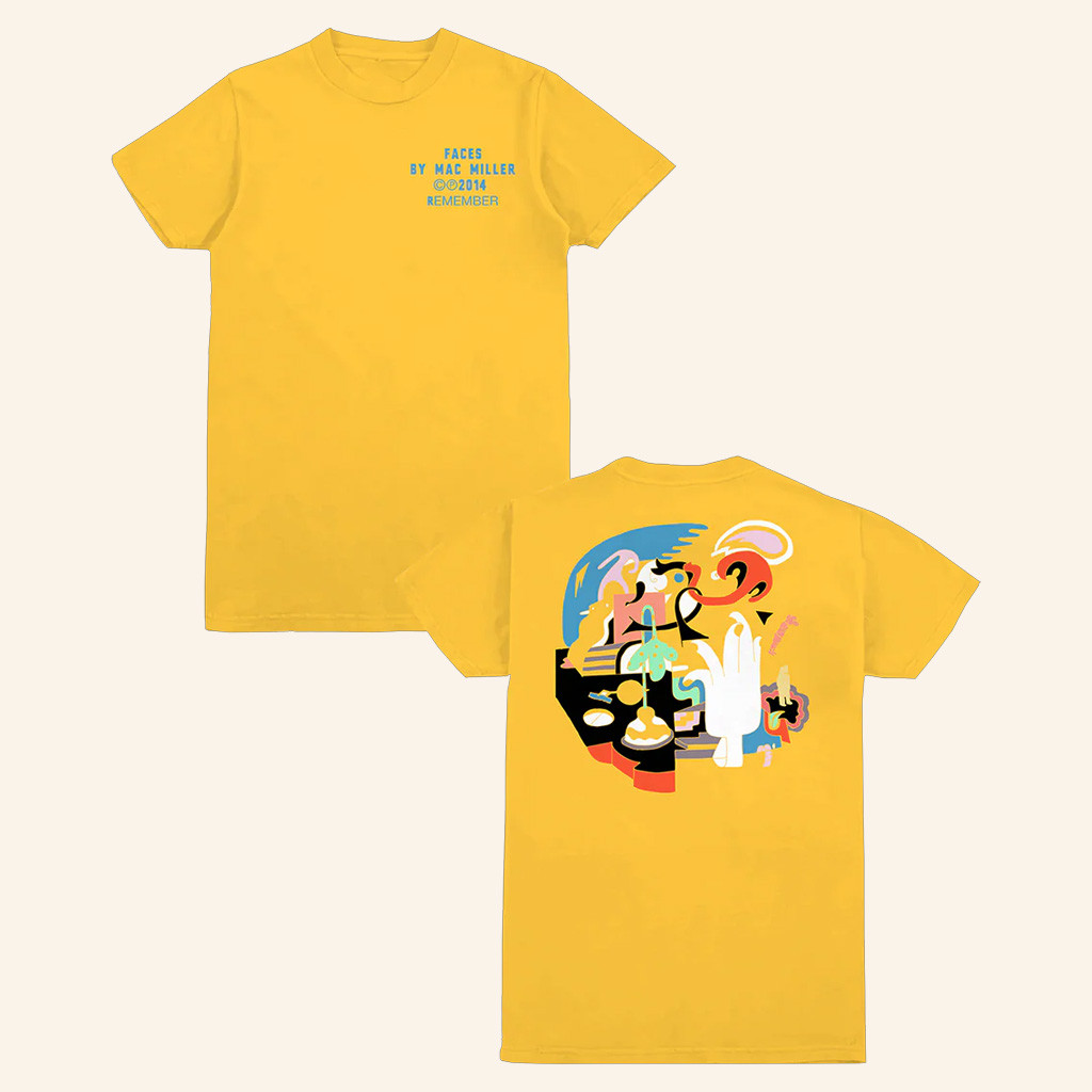 Mac Miller Merch Faces T-Shirt Unique Gifts For Music Lovers Mac Miller Merch Faces T-Shirt Unique Gifts For Music Lovers