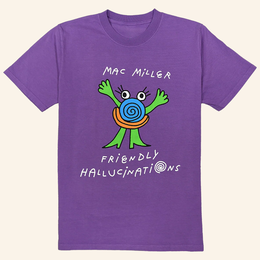Mac Miller Merch Friendly Hallucinations T-Shirt Gift For Best Friend Mac Miller Merch Friendly Hallucinations T-Shirt Gift For Best Friend