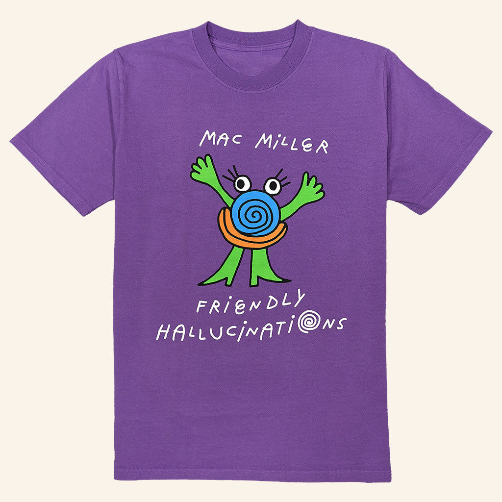 Mac Miller Merch Friendly Hallucinations T-Shirt Present For Friends Mac Miller Merch Friendly Hallucinations T-Shirt Present For Friends