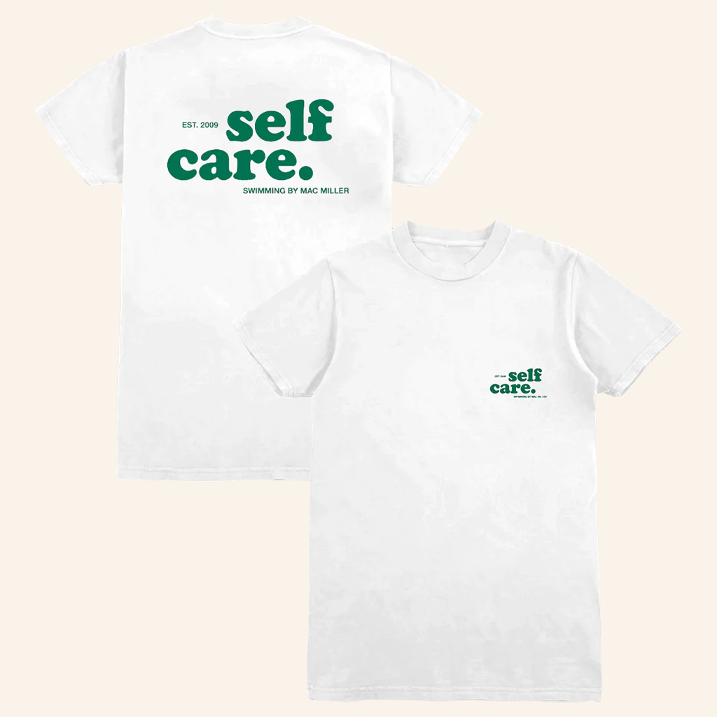 Mac Miller Merch Self Care White T-Shirt Unique Gifts For Girlfriend