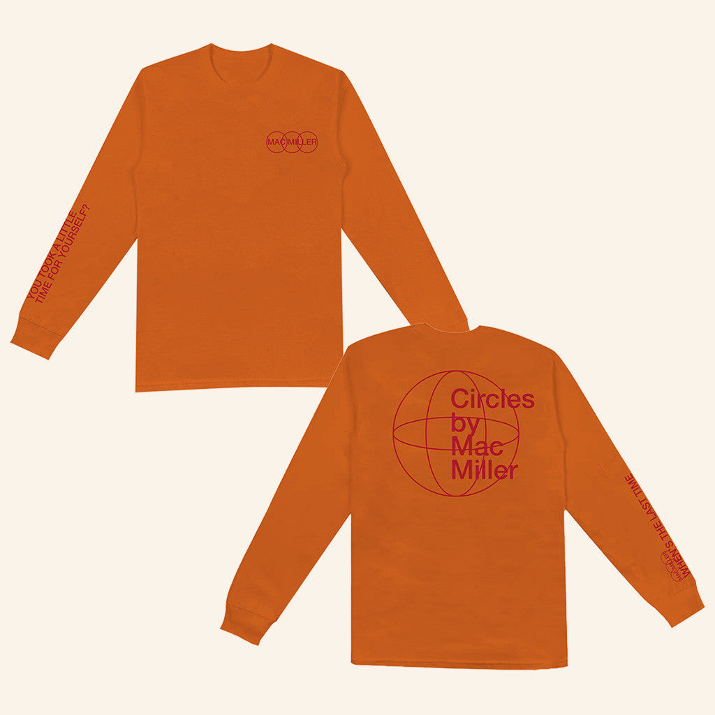 Mac Miller Merch Take A Little Time Orange Long Sleeve Shirt Gifts For Him Mac Miller Merch Take A Little Time Orange Long Sleeve Shirt Gifts For Him