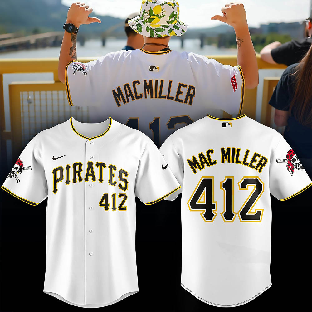Mac Miller x Pittsburgh Pirates Jersey Presents For Baseball Lovers