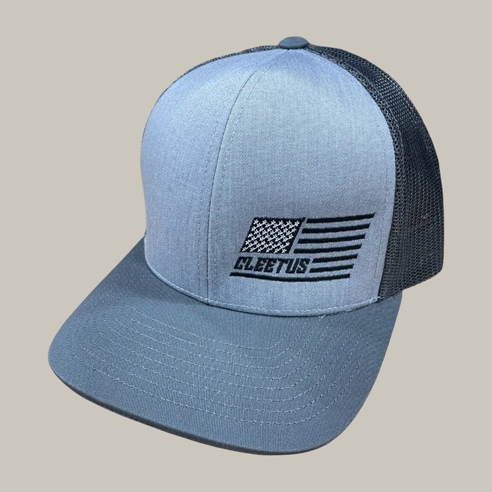 Machine Cleetus Flag Graphic Trucker Hat Cleetus McFarland Merch Cool Gift For Racing Fans