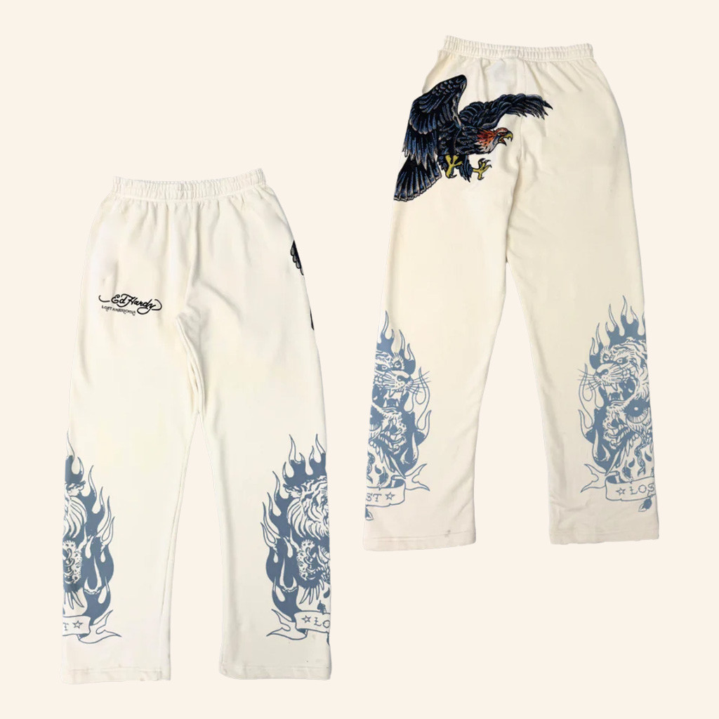 Machine Gun Kelly Merch Eagle Sweatpants MGK x Ed Hardy Merch Gifts For Son Machine Gun Kelly Merch Eagle Sweatpants MGK x Ed Hardy Merch Gifts For Son
