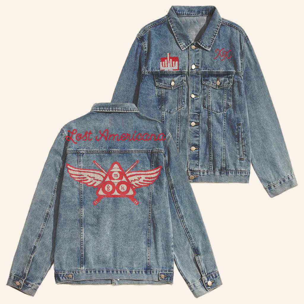 Machine Gun Kelly Merch Lost American Denim Jacket Gift Ideas For Friends