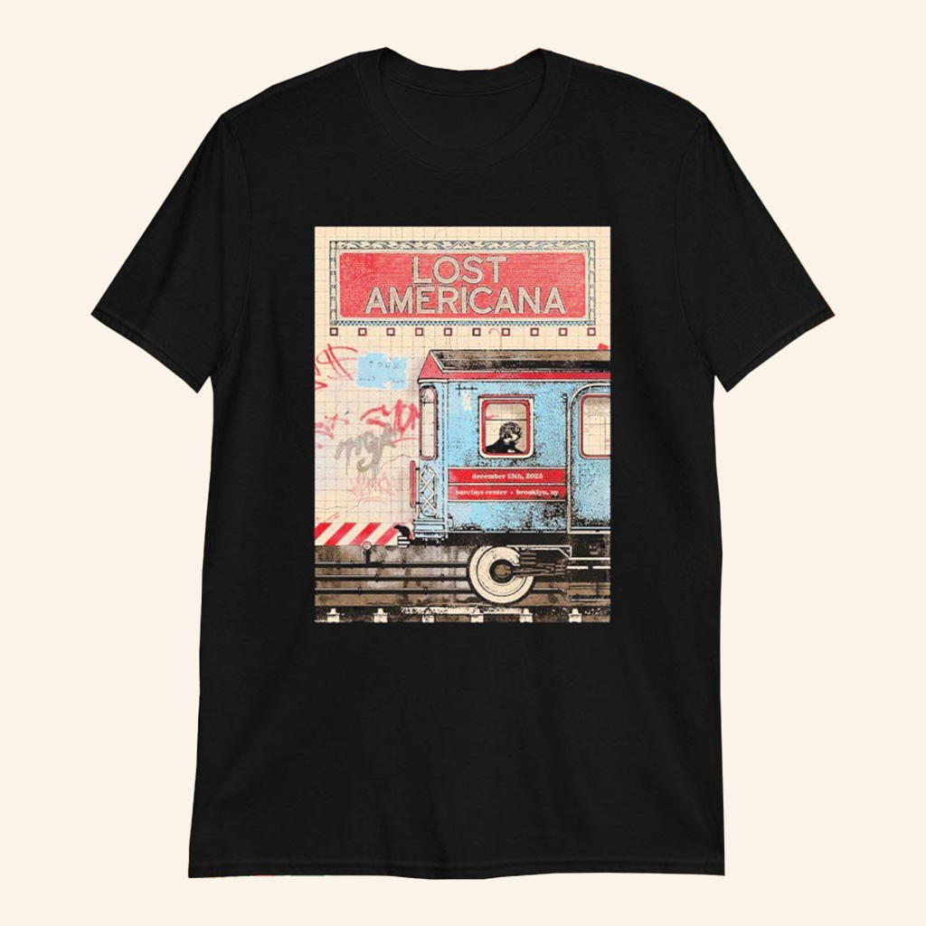 Machine Gun Kelly Merch Lost Americana Brooklyn NY Event At Barclays Center On Dec 13 2025 Shirt
