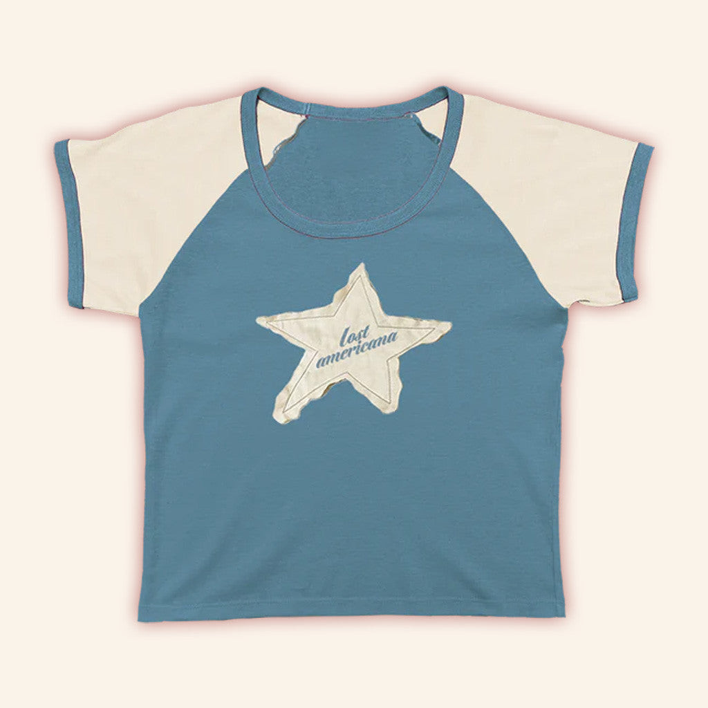 Machine Gun Kelly Merch Lost Americana Star Baby Tee Gifts For Girlfriend Machine Gun Kelly Merch Lost Americana Star Baby Tee Gifts For Girlfriend