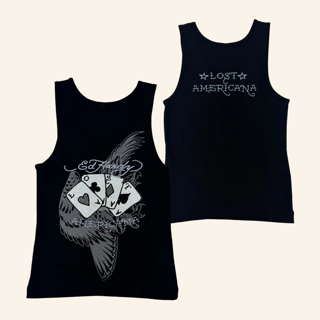 Machine Gun Kelly Merch Lost Cards Tank MGK x Ed Hardy Apparel Gifts For Brother Machine Gun Kelly Merch Lost Cards Tank MGK x Ed Hardy Apparel Gifts For Brother