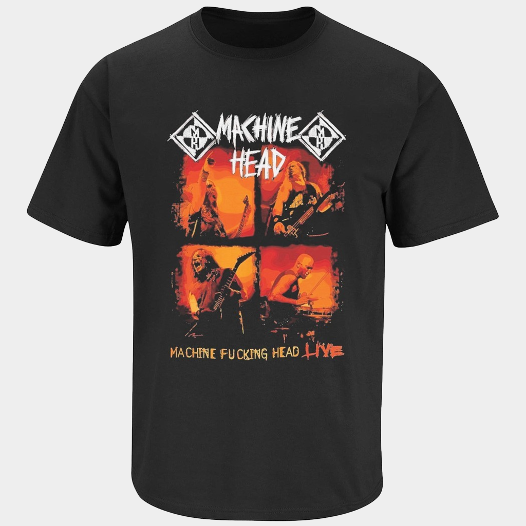 Machine Head Machine Fcking Head Live T-Shirt Machine Head Merch Gifts For Band Fans