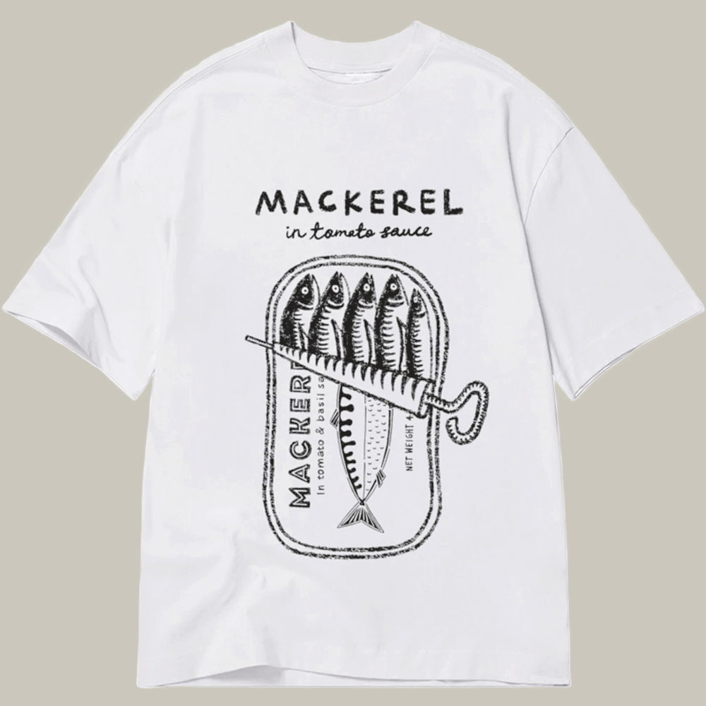 Mackerel In Tomato Sauce Classic T-Shirt Fish Can Art Shirt Unique Gifts For Her