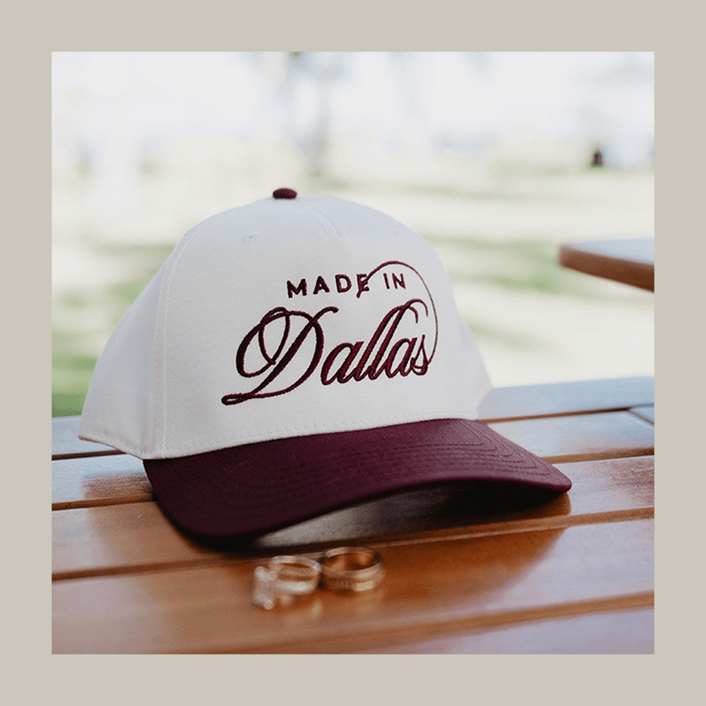 Made In Dallas Two Toned Trucker Hat Patriotic Dallas Witty Sayings Cap Cool Gift Ideas