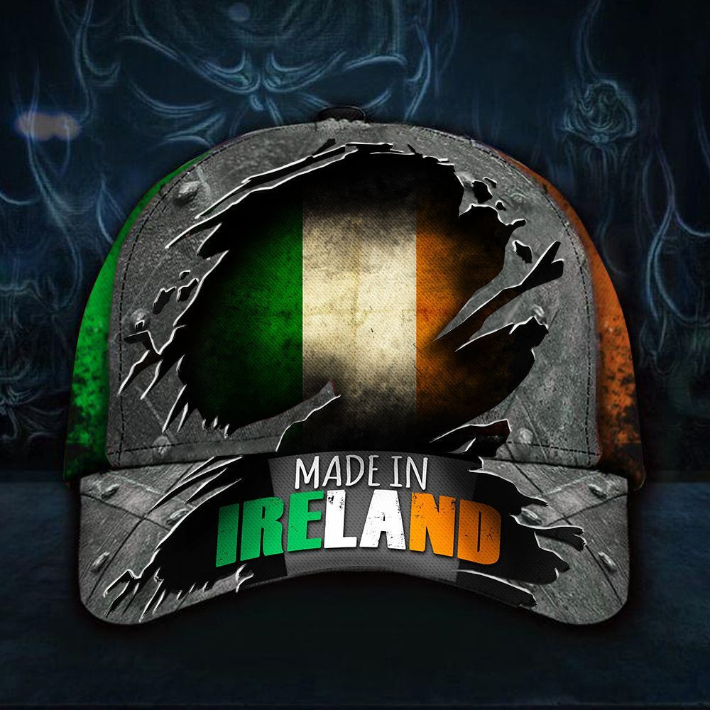 Made In Ireland Hat Vintage Old Retro Irish Flag Baseball Cap Irish Gifts For Him