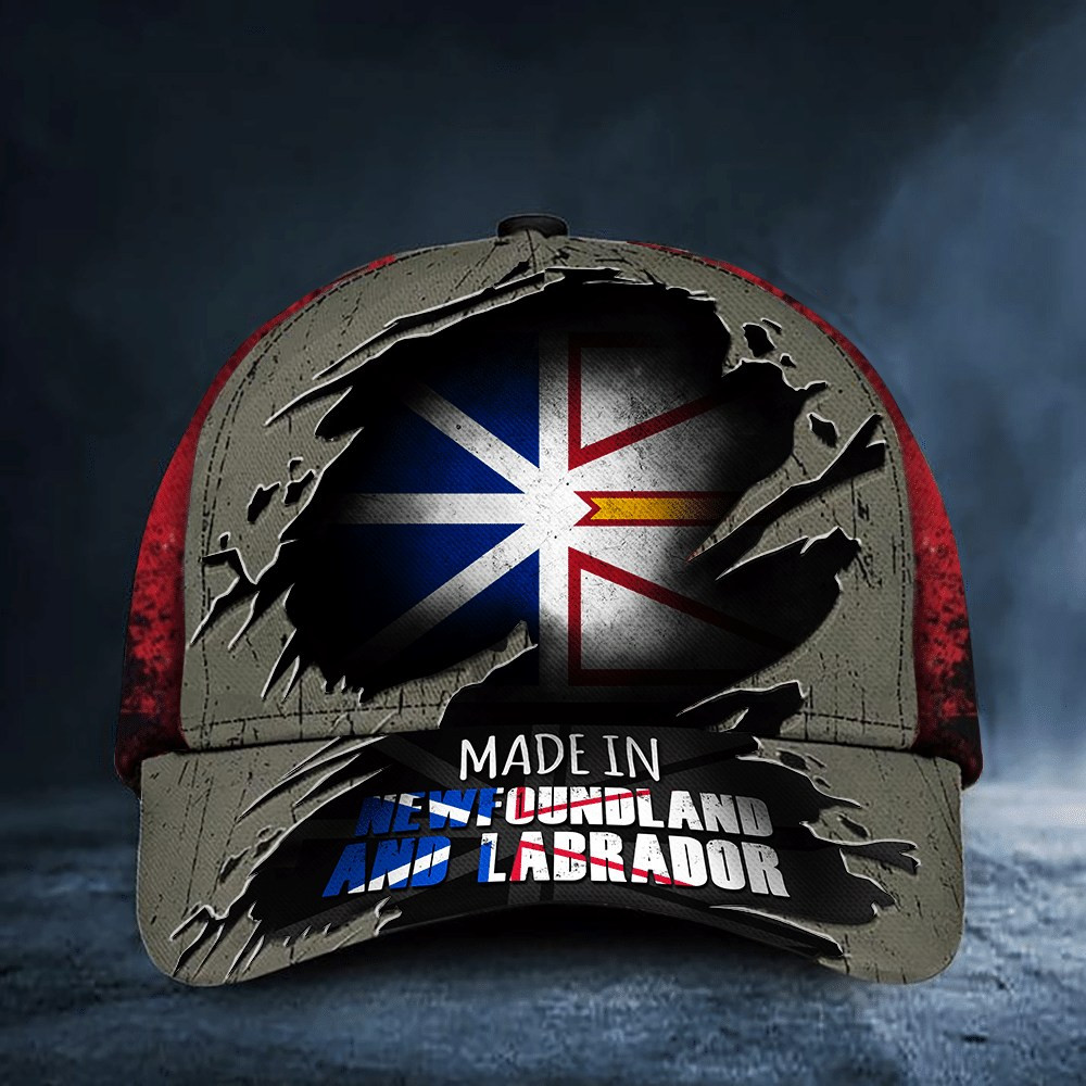 Made In Newfoundland And Labrador Hat Patriotic Baseball Cap Unique Gifts For Him