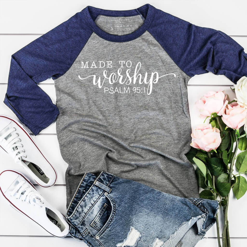 Made To Worship Raglan Gifts For Women