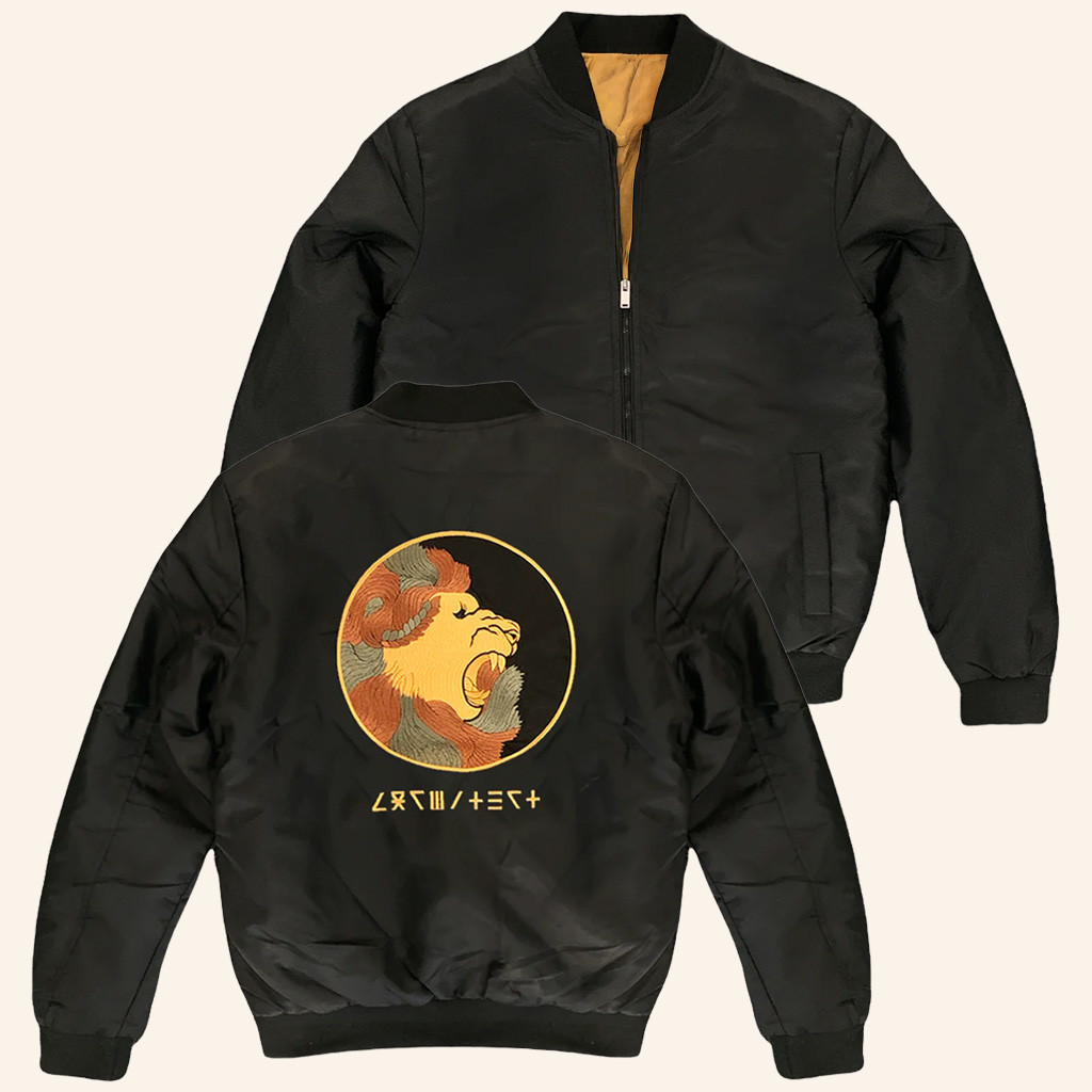 Madeon Merch Imperial Lion Bomber Jacket Birthday Presents For Him Madeon Merch Imperial Lion Bomber Jacket Birthday Presents For Him