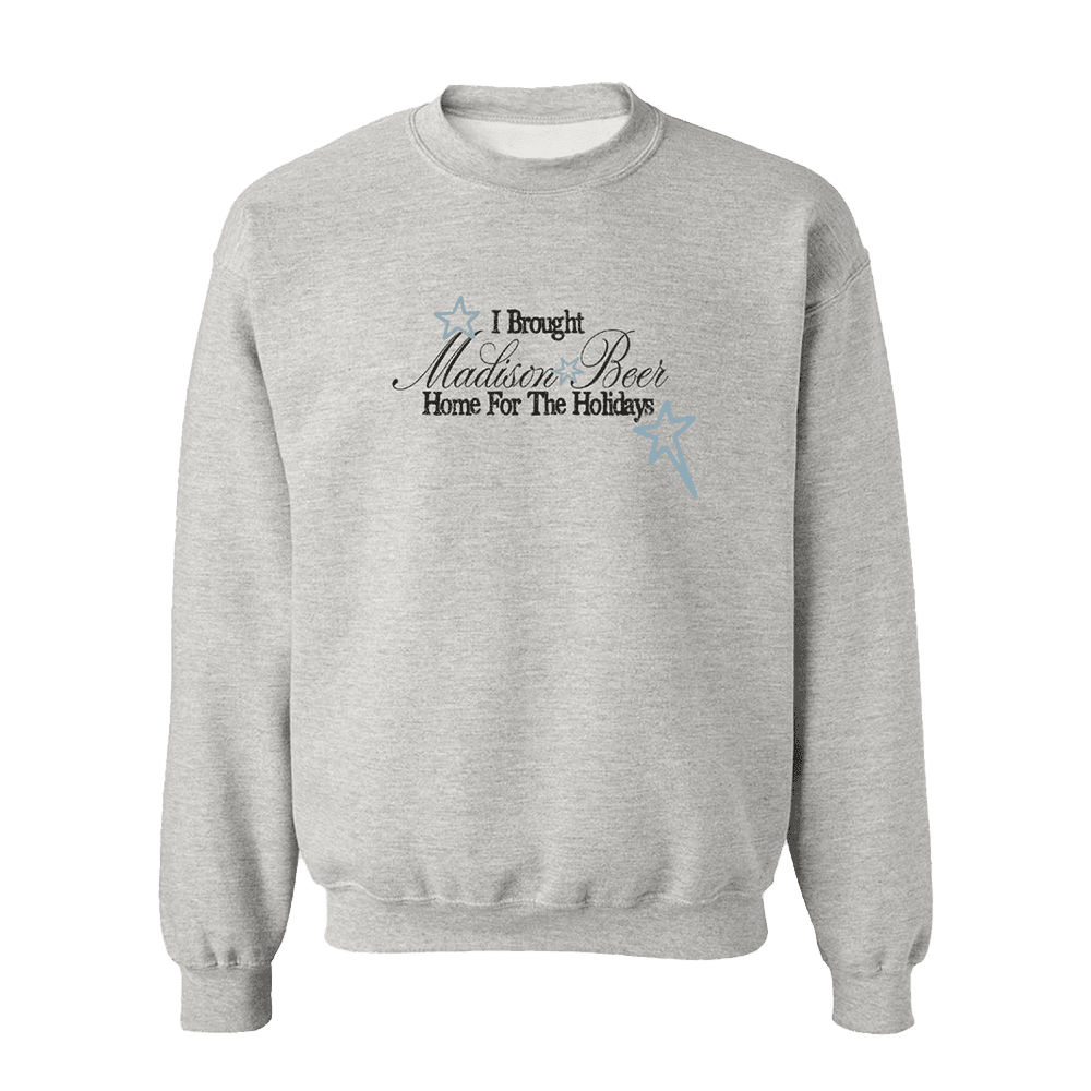 Madison Beer Merch Home For The Holidays Grey Sweatshirt Music Fans Gifts Country Boy Gift