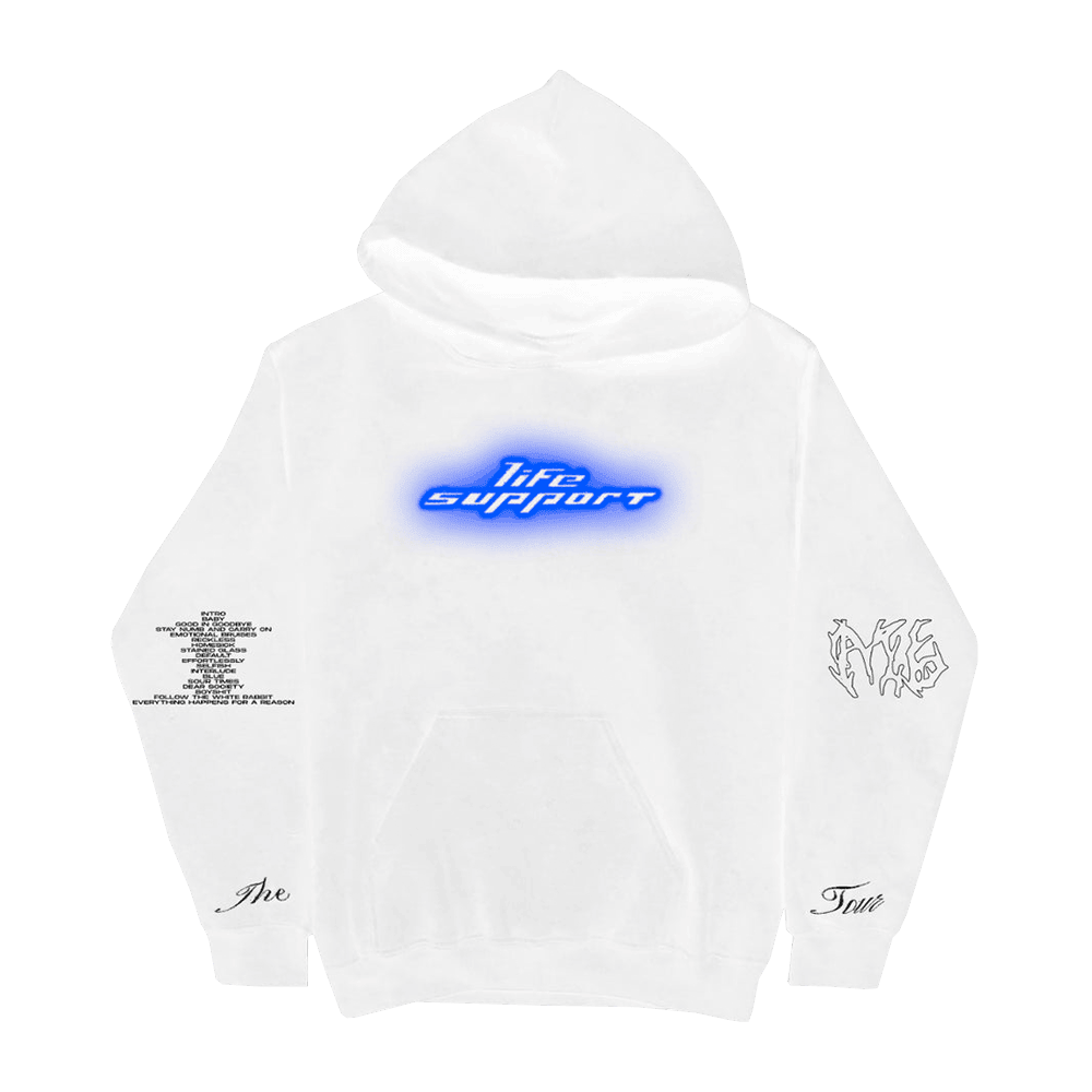 Madison Beer Merch Life Support Tour EU Glow White Hoodie Music Lovers Gifts For Fans