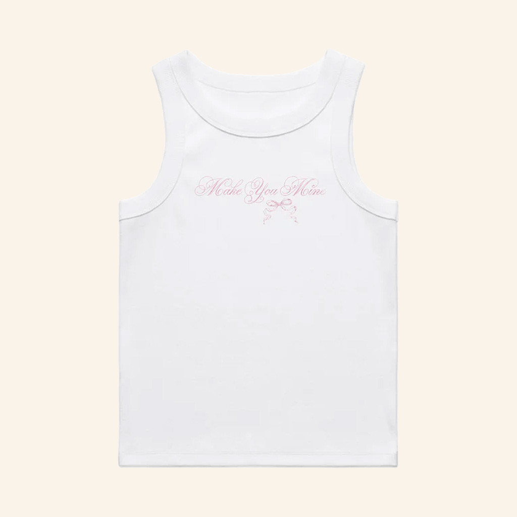 Madison Beer Merch Made You Mine White Tank Best Gifts For Girlfriend Madison Beer Merch Made You Mine White Tank Best Gifts For Girlfriend