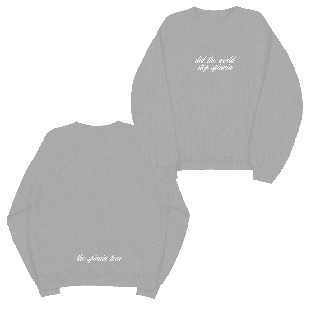 Madison Beer Merch Spinnin Tour Grey Sweatshirt Music Lovers Fans Gifts Madison Beer Merch Spinnin Tour Grey Sweatshirt Music Lovers Fans Gifts