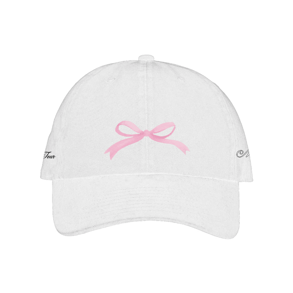 Madison Beer Merch Spinnin Tour Pink Bow Hat Ball Cap Madison Beer Concert Tour Merch