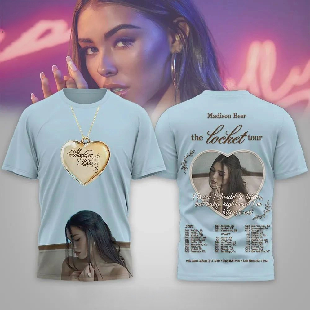 Madison Beer The Locket Tour Shirt Madison Beer Merch Music Lover Gifts For Daughter-1 Madison Beer The Locket Tour Shirt Madison Beer Merch Music Lover Gifts For Daughter-1