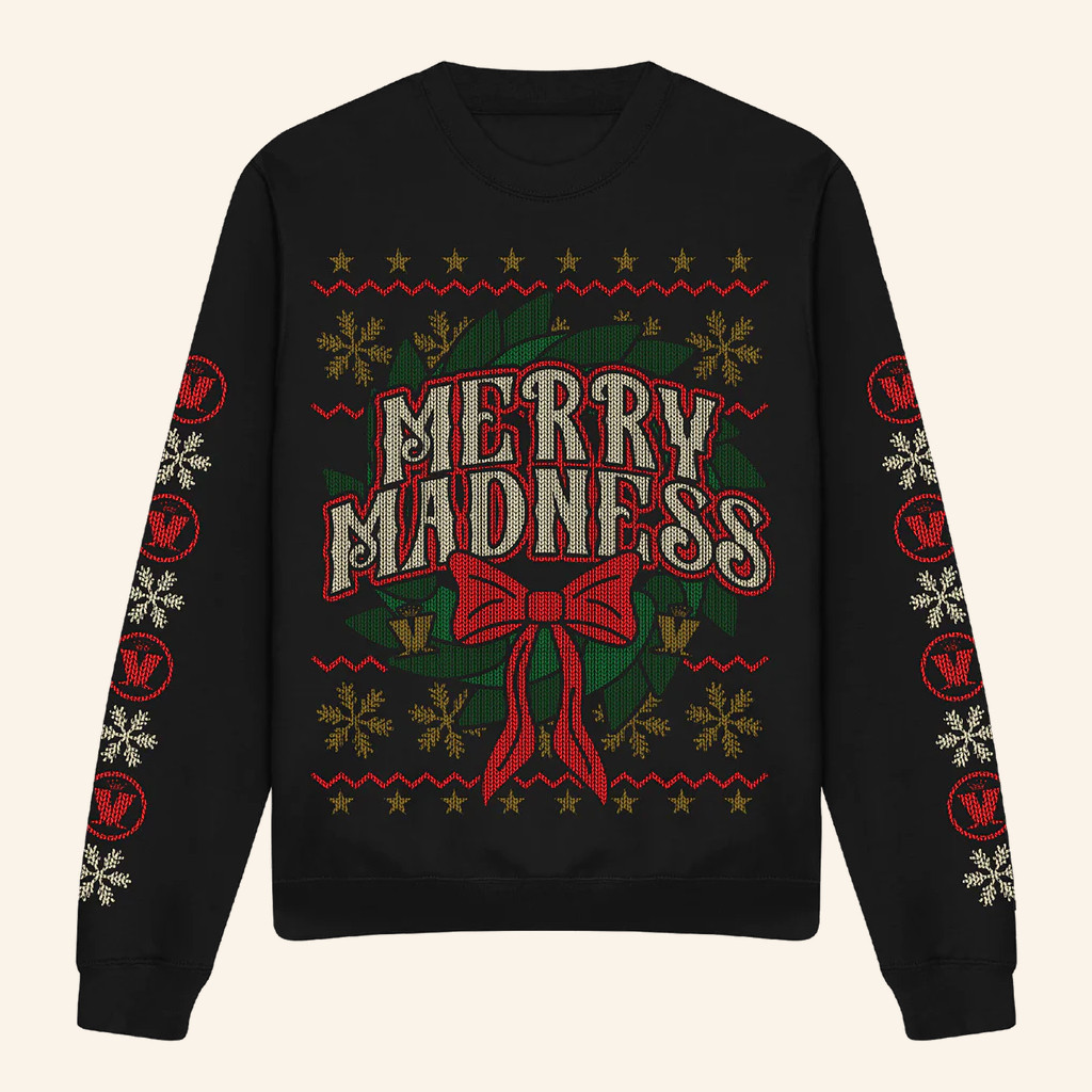 Madness Merch 2025 Merry Madness Sweatshirt Christmas Gifts For Music Lovers