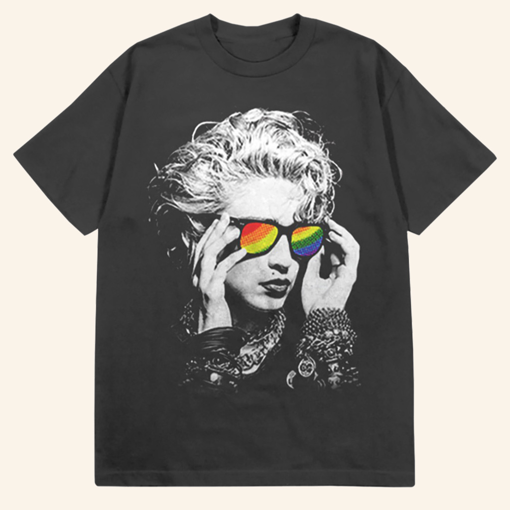 Madonna Merch 50 Number Ones The Rainbow T-Shirt Christmas Gifts For Guys Madonna Merch 50 Number Ones The Rainbow T-Shirt Christmas Gifts For Guys