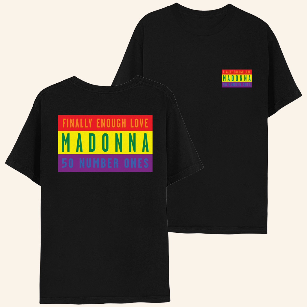 Madonna Merch  Finally Enough Love Pride T-Shirt Christmas Ideas For Friend