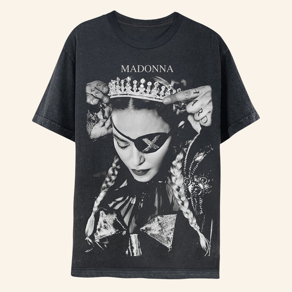 Madonna Merch Madame X Crown Photo T-Shirt Husband Christmas Gift Ideas