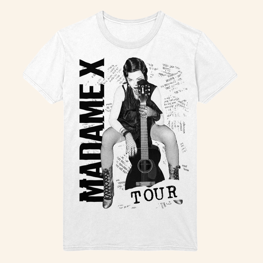 Madonna Merch Madame X Tour White T-Shirt Christmas Gift Ideas For Men Madonna Merch Madame X Tour White T-Shirt Christmas Gift Ideas For Men
