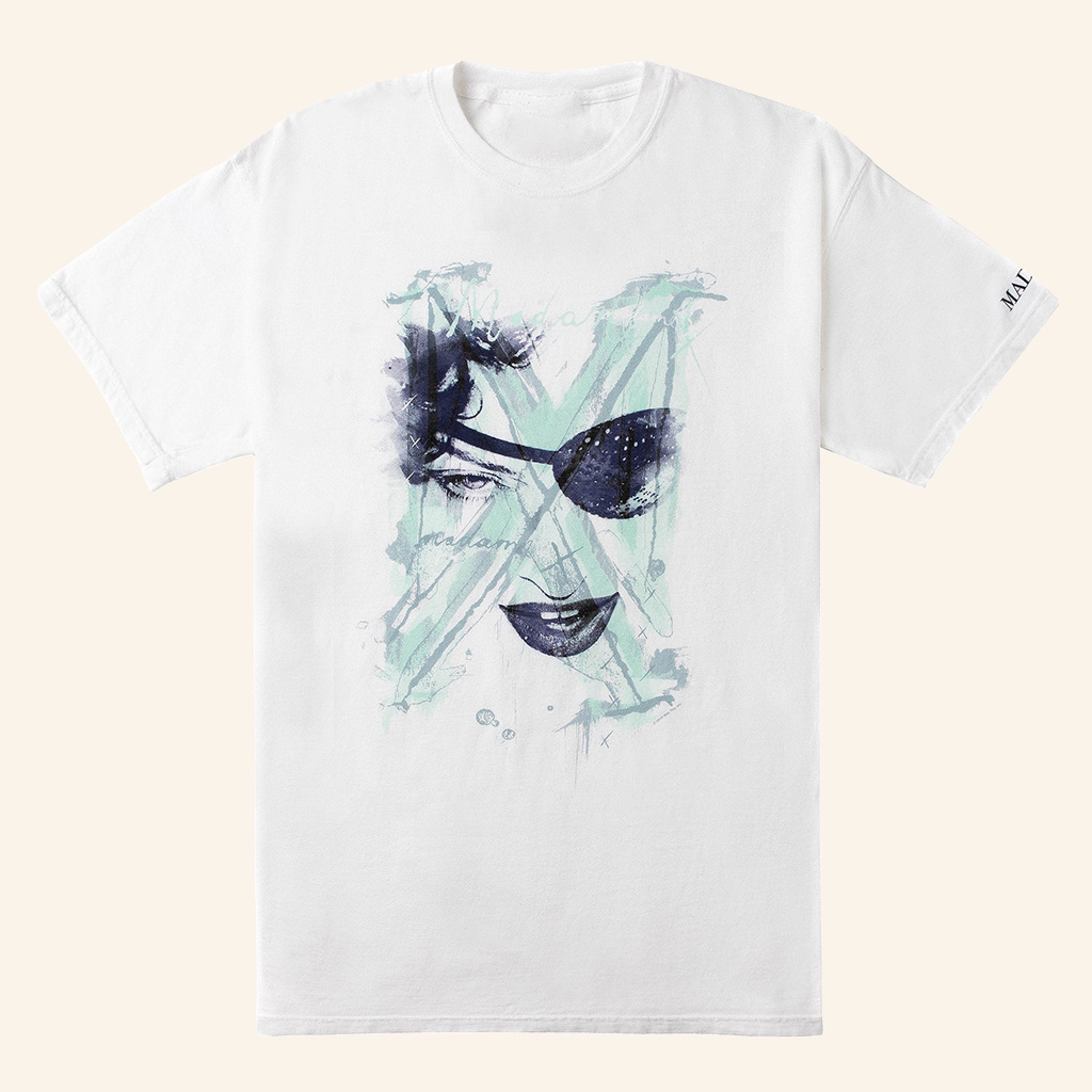 Madonna Merch MX Painted Eyepatch T-Shirt Christmas Gifts For Guys