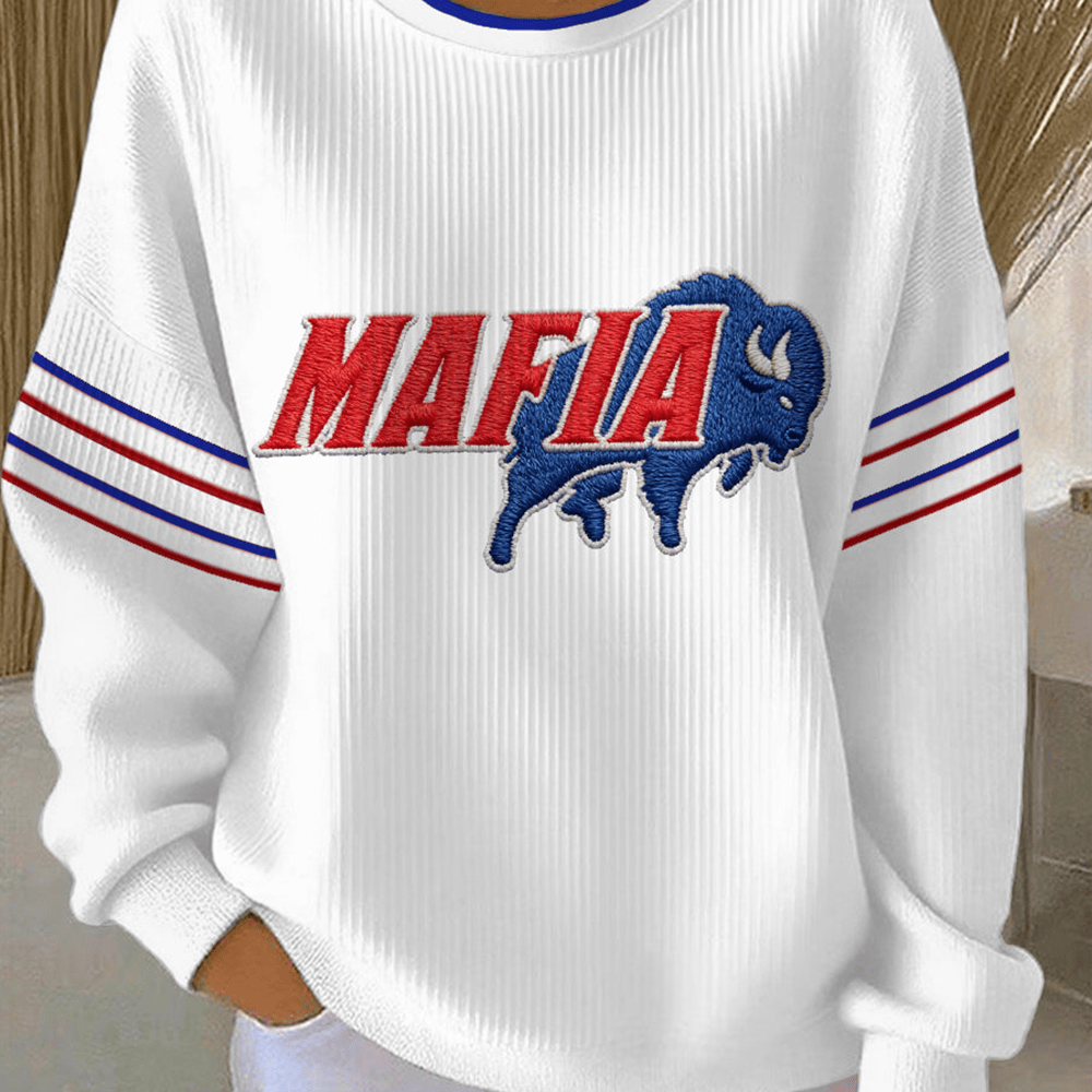Mafia Buffalo Mascot Sweatshirt Buffalo Bills Game Day Sweatshirt Footballer Gift Ideas