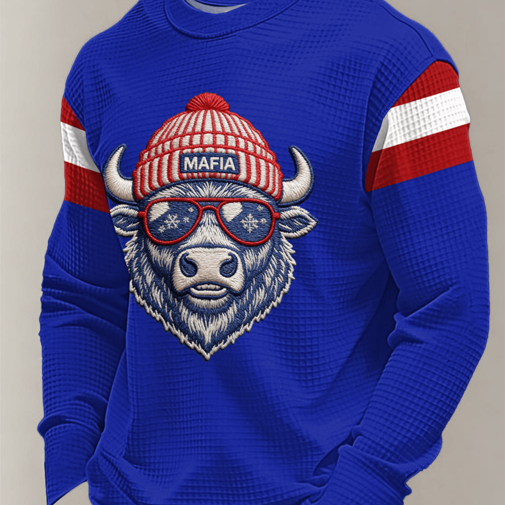 Mafia Football Long Sleeve Shirt Cow Design Buffalo Bills Apparel Football Merch