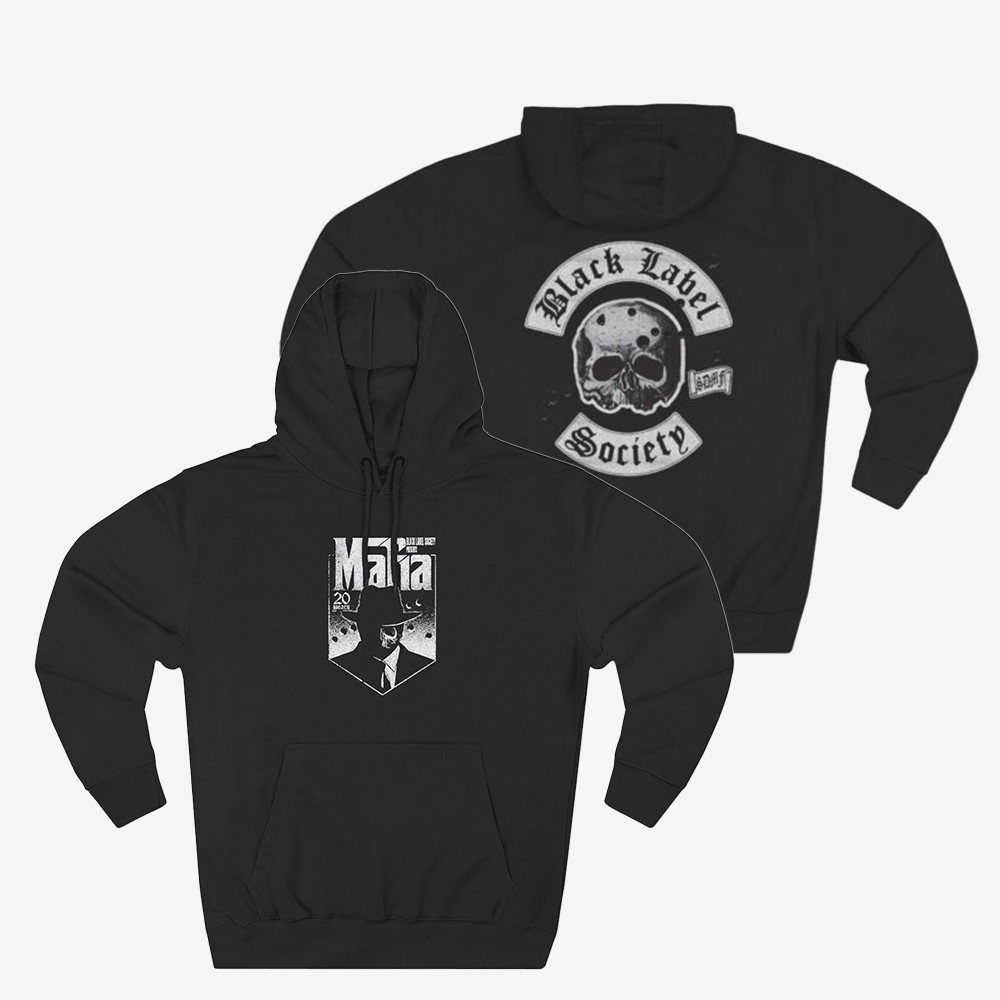 Mafia Gangster 20 Year Anniversay Hoodie Black Label Society Zakk Wylde Clothing