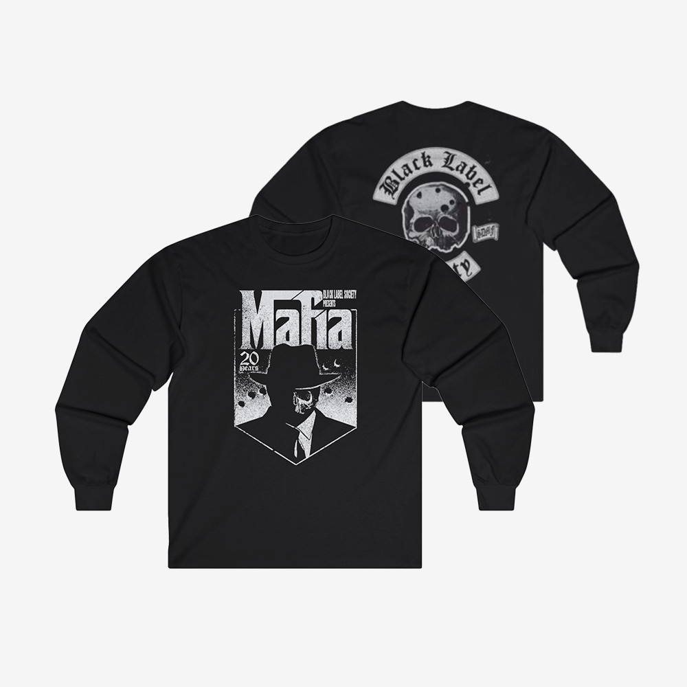 Mafia Gangster 20 Year Anniversay Long Sleeve Shirt Black Label Society Clothing Music Gifts