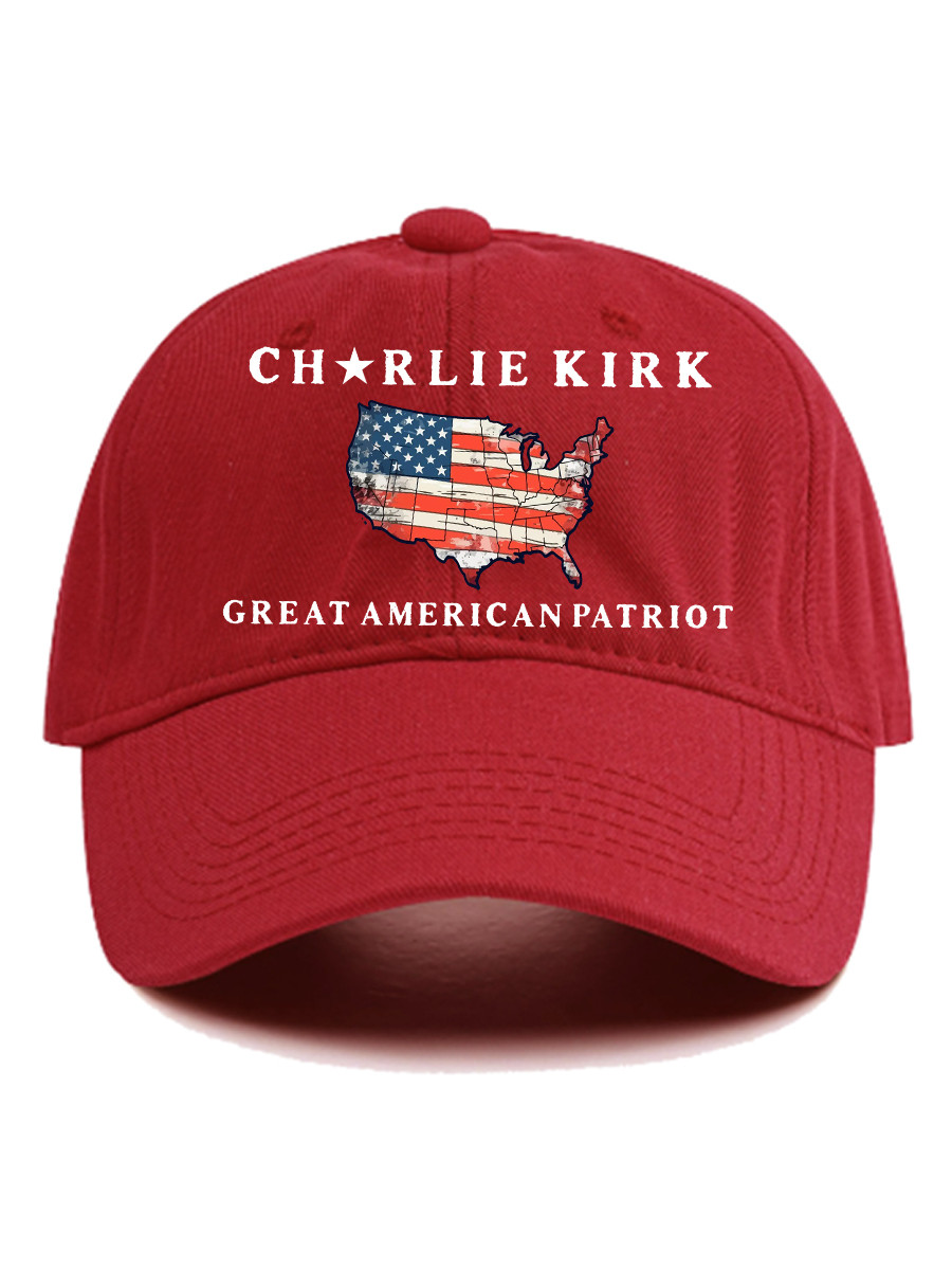MAGA Charlie Kirk Hat Great American Patriot Tribute Red Charlie Kirk Clothing