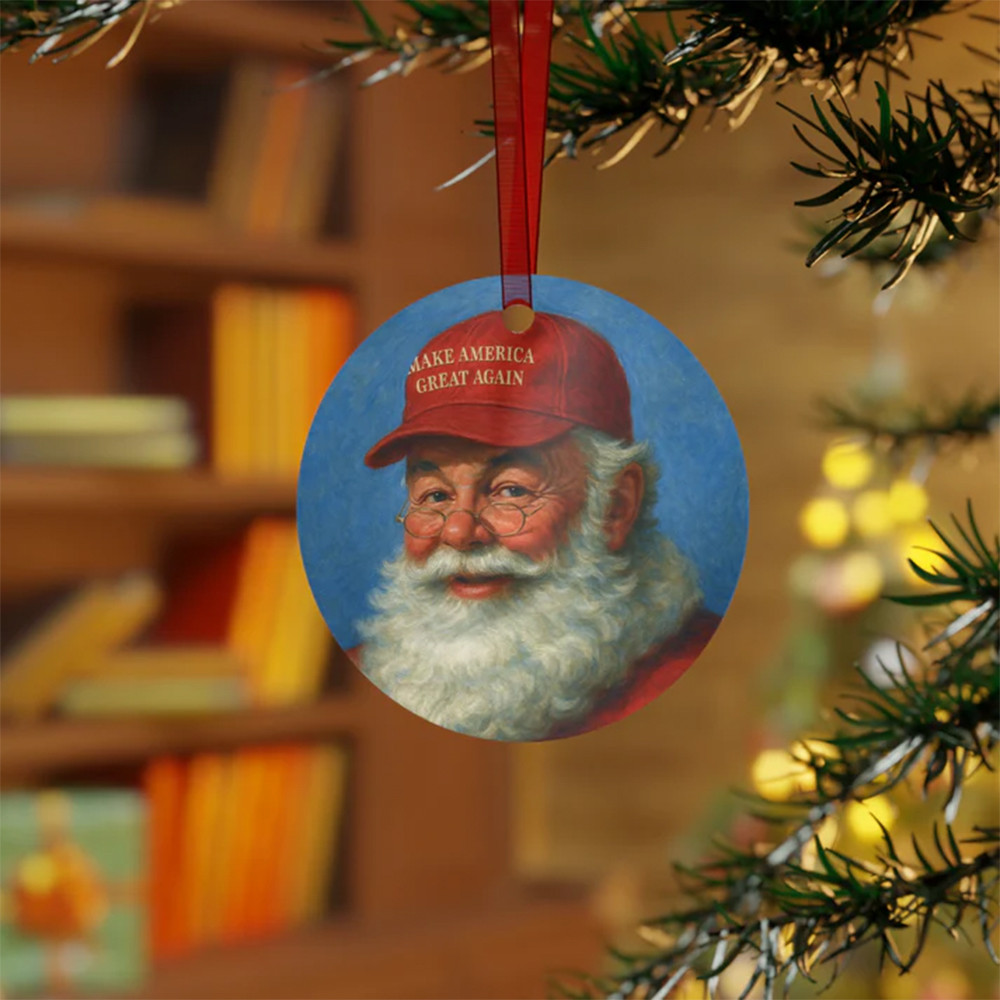 MAGA Santa Christmas Tree Ornament Holiday Home Decor Christmas Gifts For Enthusiasts