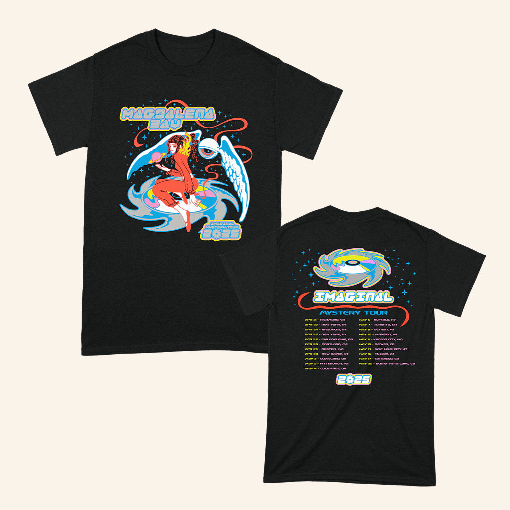 Magdalena Bay Merch Angel Imaginal Mystery Tour 2025 T-Shirt Fan Clothing Magdalena Bay Merch Angel Imaginal Mystery Tour 2025 T-Shirt Fan Clothing