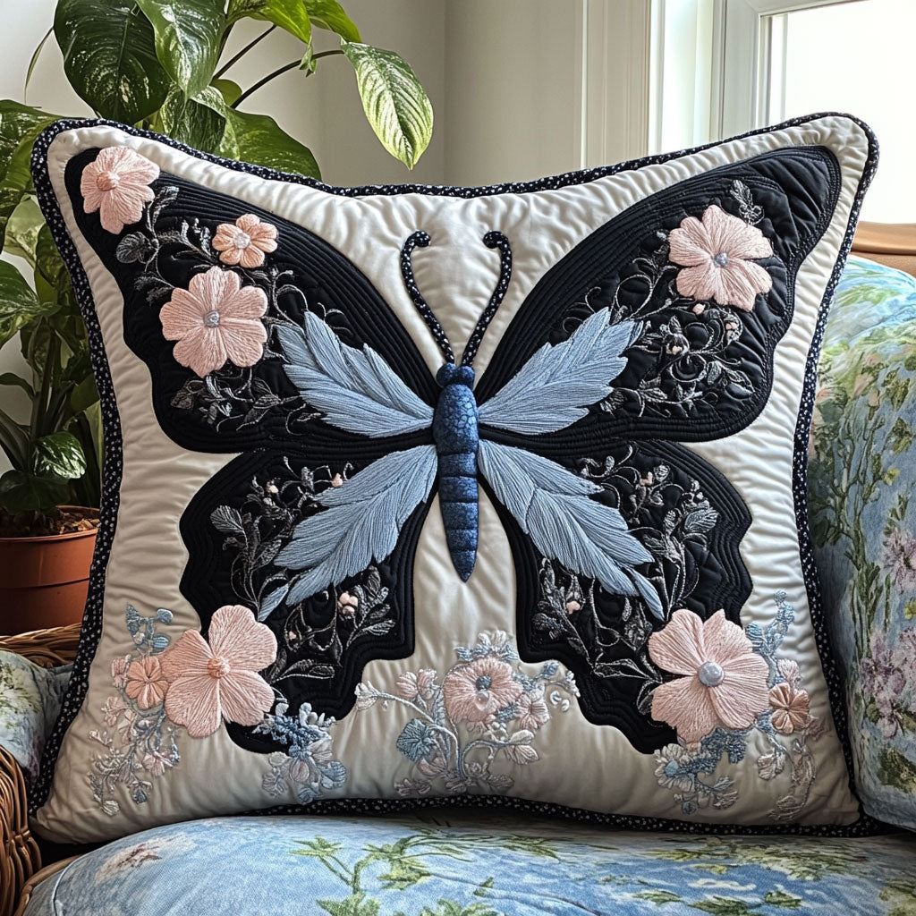 Magic Butterfly Quilt Pillow Case Soft Pillow Case Gift for Couples or Newlyweds